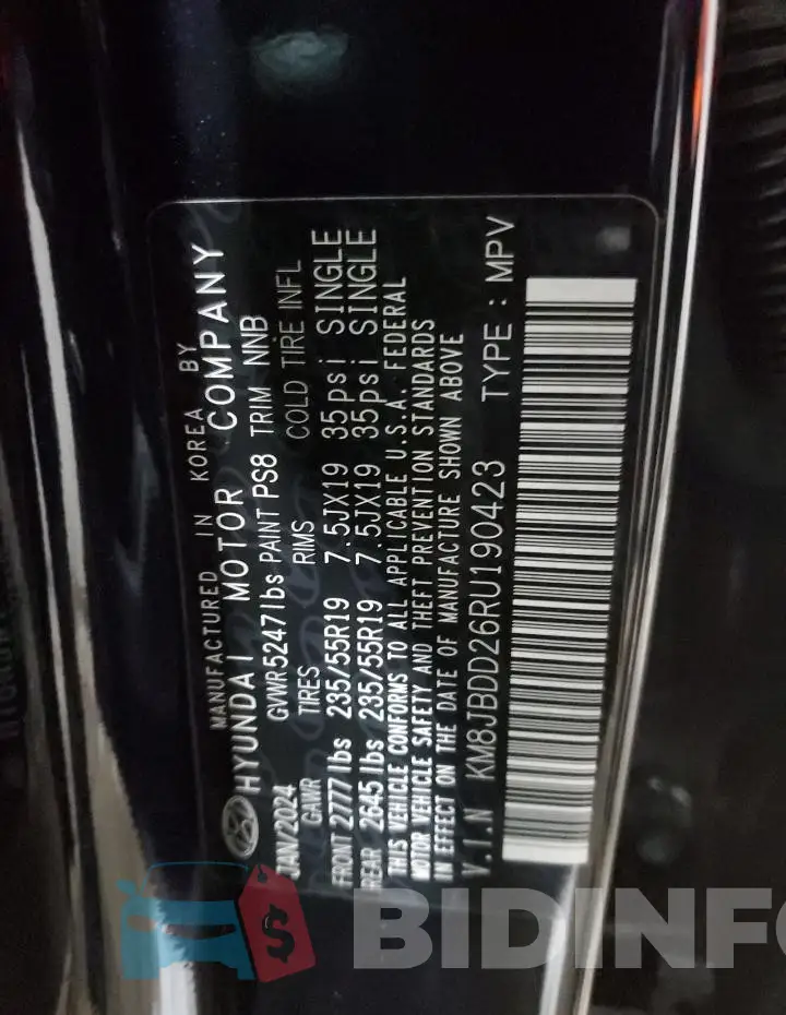 KM8JBDD26RU190423 Photo# 13