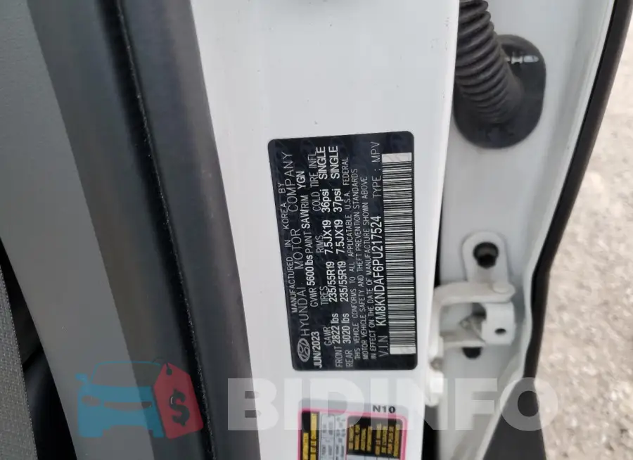 KM8KNDAF6PU217524 Photo# 13