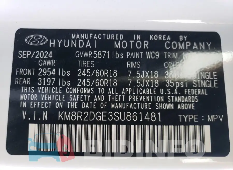 KM8R2DGE3SU861481 Photo# 13