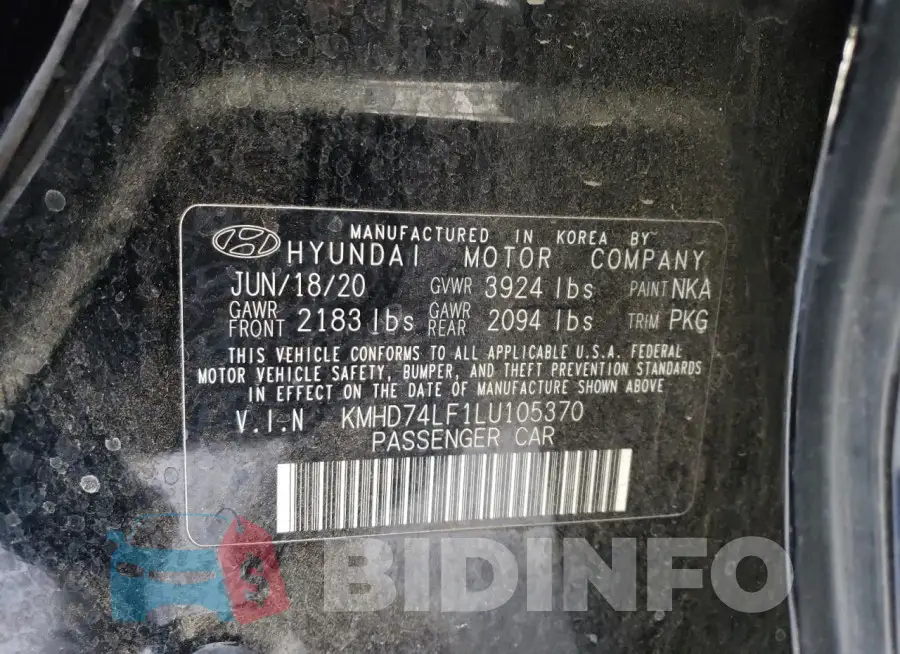 KMHD74LF1LU105370 Photo# 12