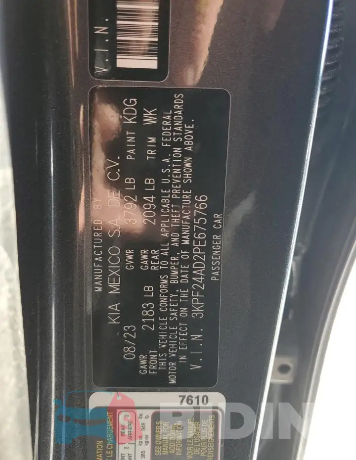 3KPF24AD2PE675766 Photo# 13