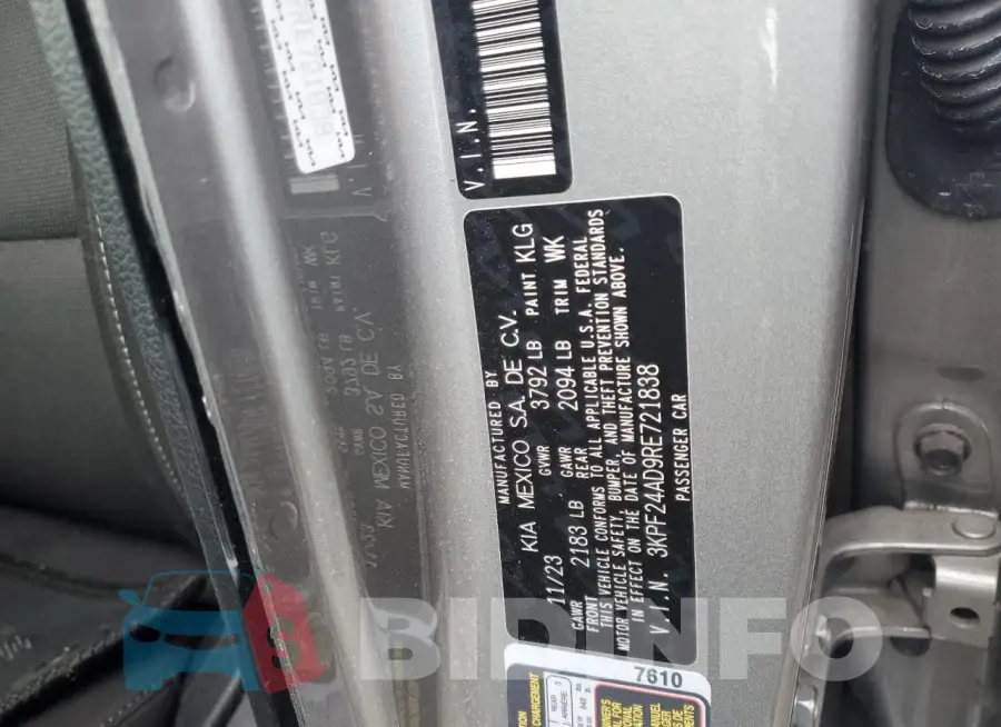 3KPF24AD9RE721838 Photo# 13