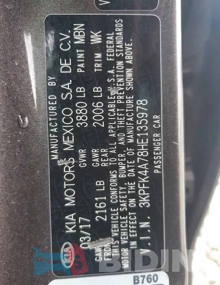 3KPFK4A78HE135978 Photo# 12