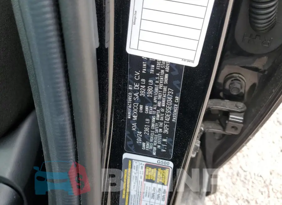 3KPFT4DE9SE034737 Photo# 12