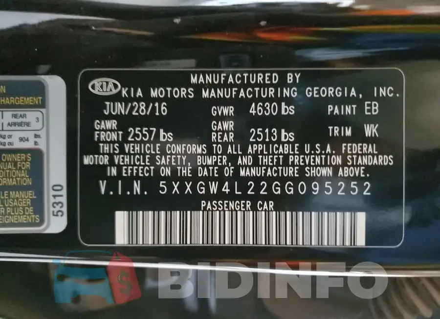 5XXGW4L22GG095252 Photo# 12