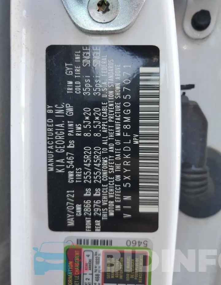5XYRKDLF8MG057071 Photo# 13
