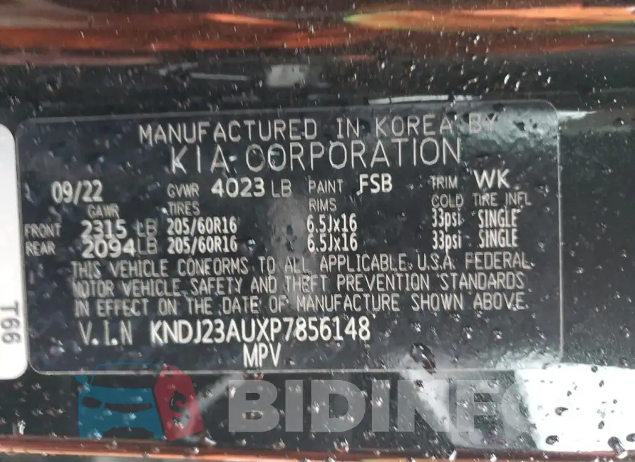 KNDJ23AUXP7856148 Photo# 12