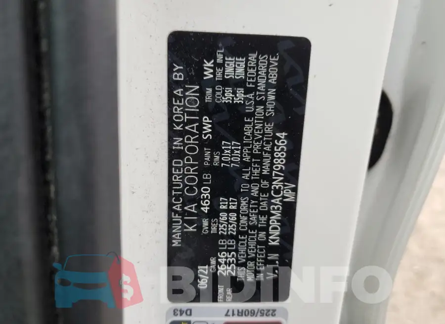 KNDPM3AC3N7988564 Photo# 13