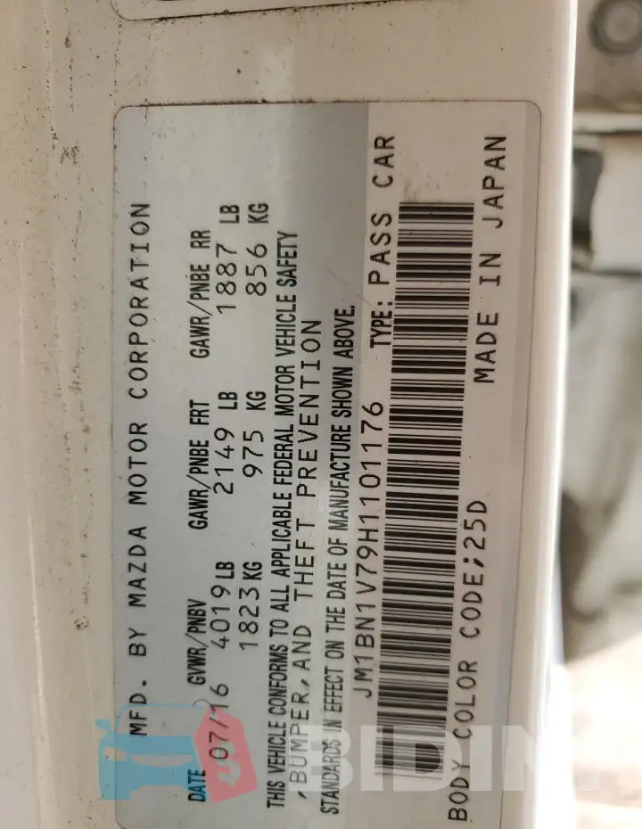 JM1BN1V79H1101176 Photo# 13