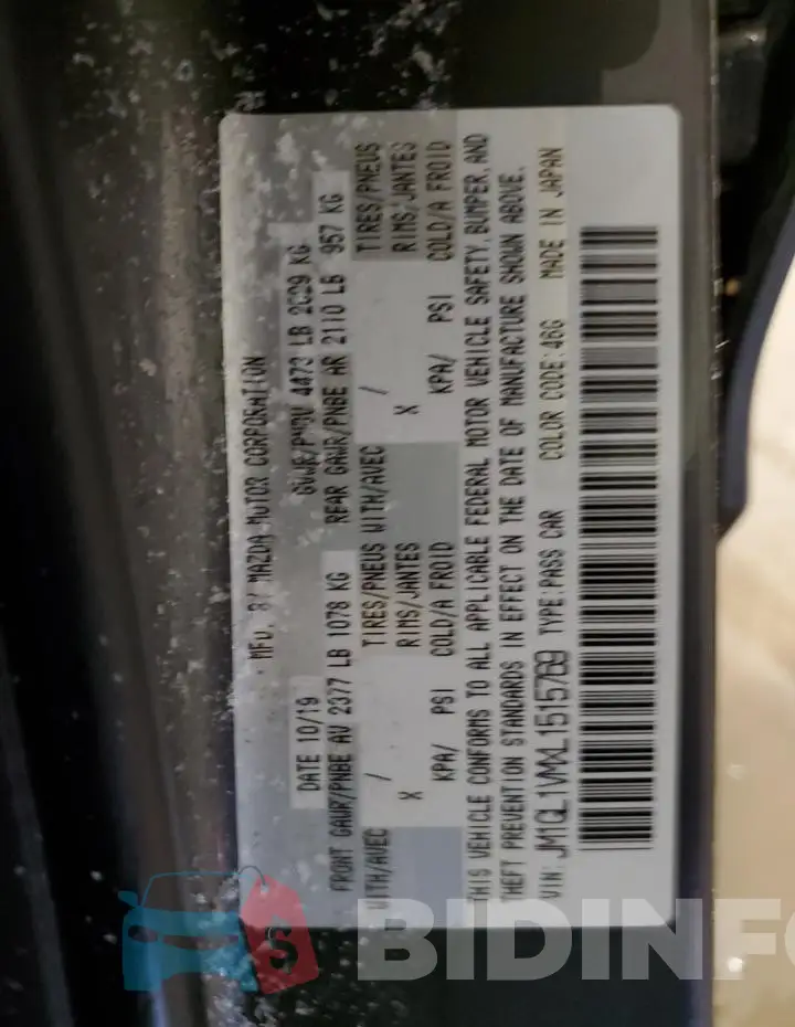 JM1GL1VMXL1515769 Photo# 12