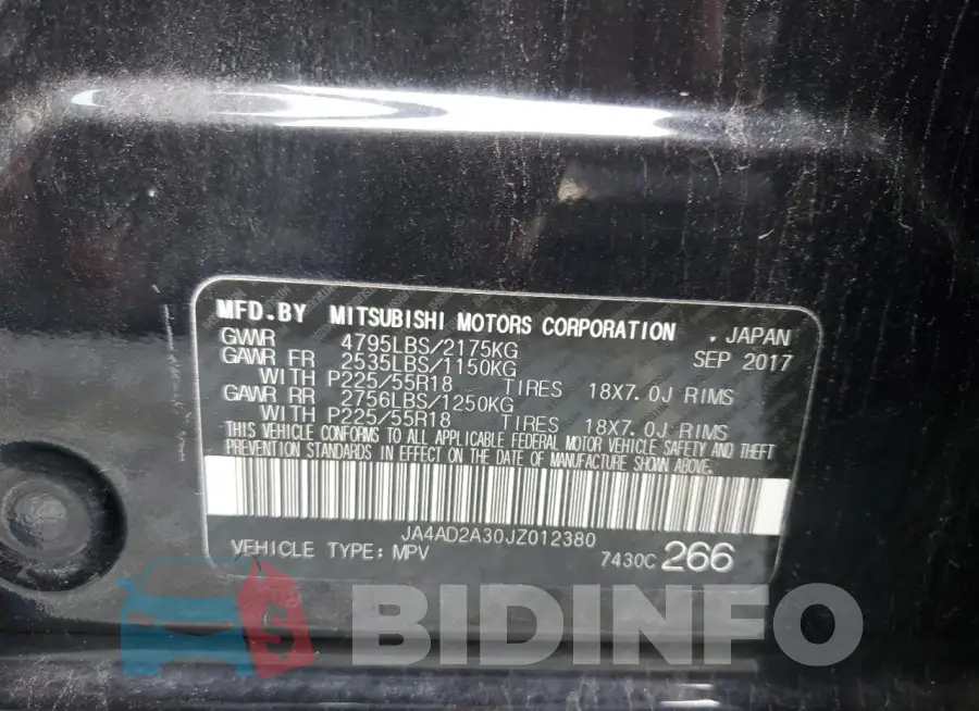 JA4AD2A30JZ012380 Photo# 12