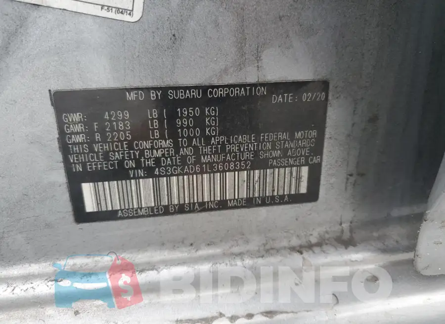 4S3GKAD61L3608352 Photo# 13