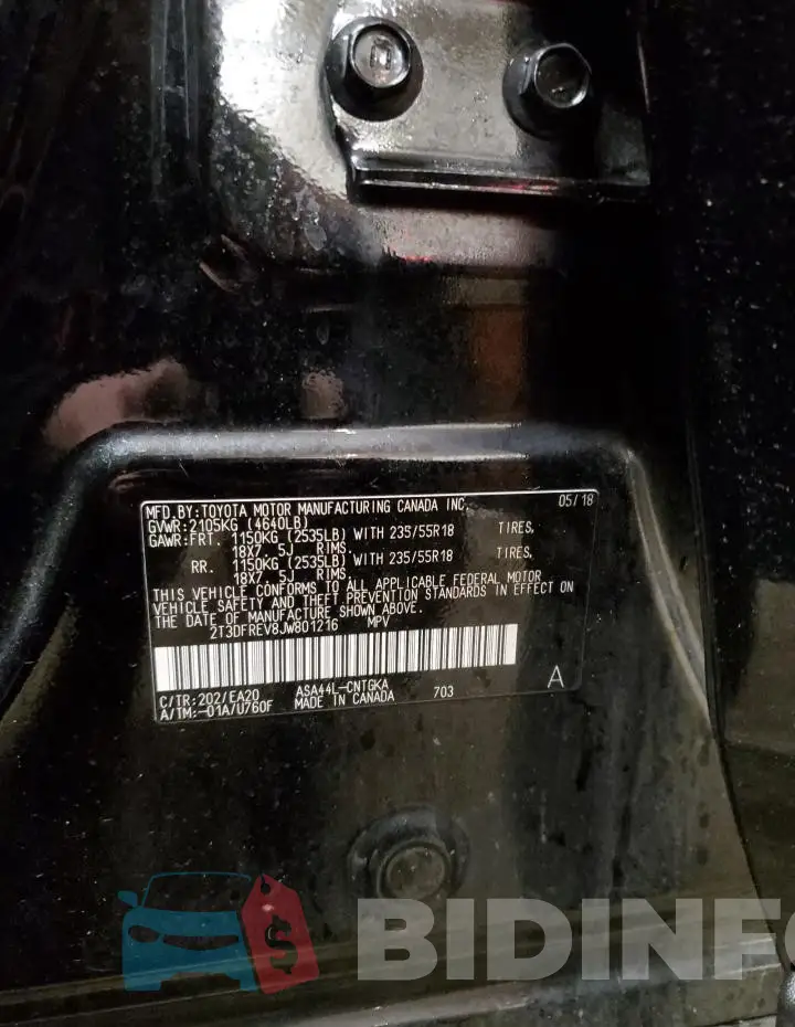 2T3DFREV8JW801216 Photo# 13