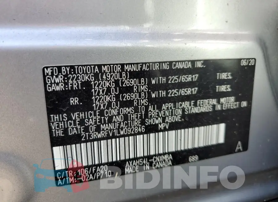 2T3RWRFV1LW092846 Photo# 14