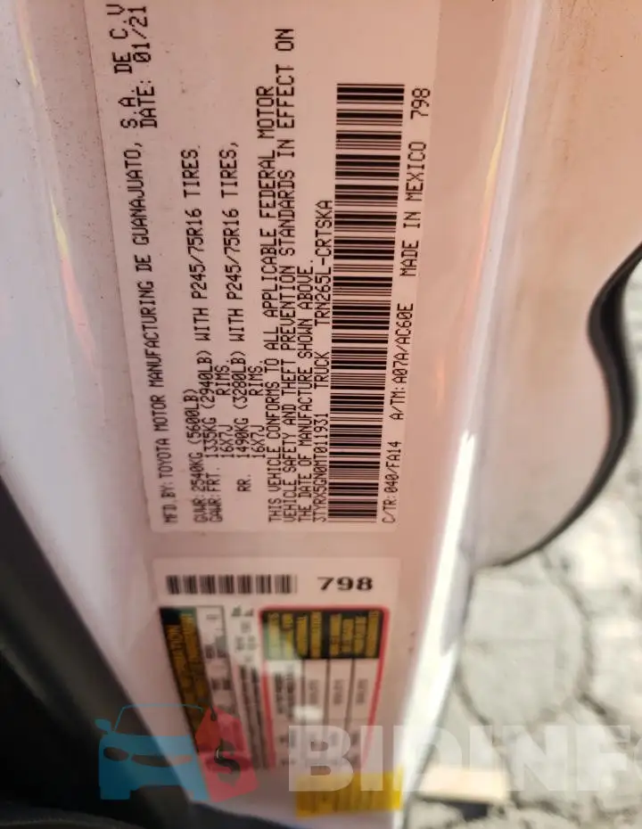 3TYRX5GN0MT011931 Photo# 12