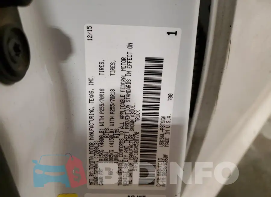 5TFDW5F18GX520770 Photo# 12