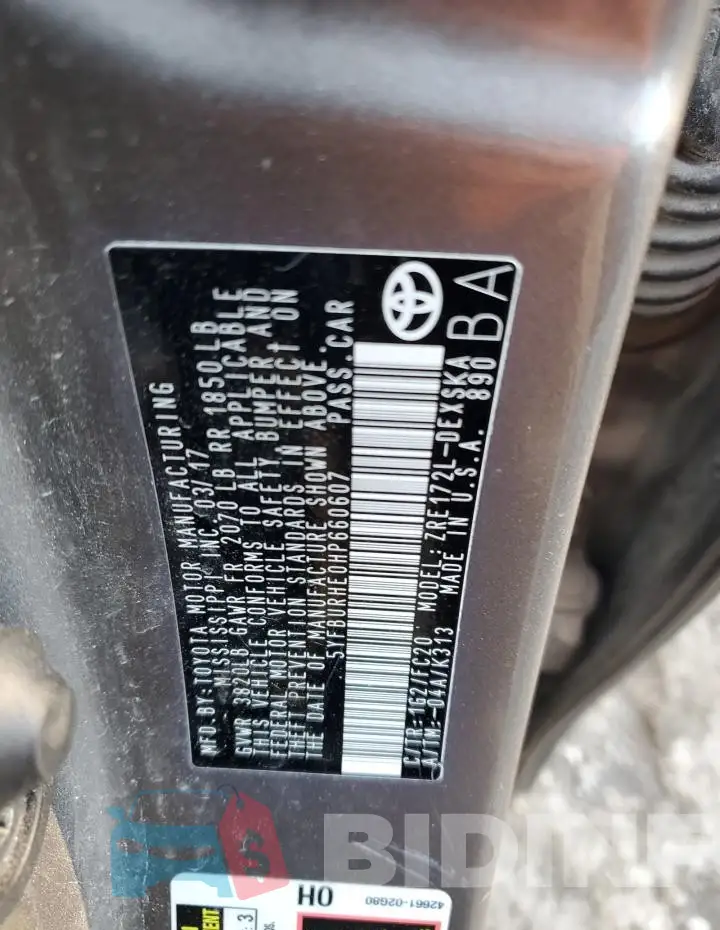 5YFBURHE0HP660607 Photo# 12