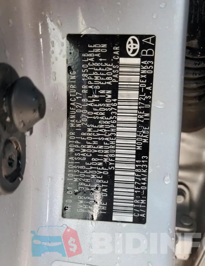 5YFBURHE3HP653764 Photo# 12
