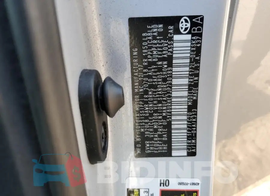 5YFBURHE3JP790189 Photo# 12