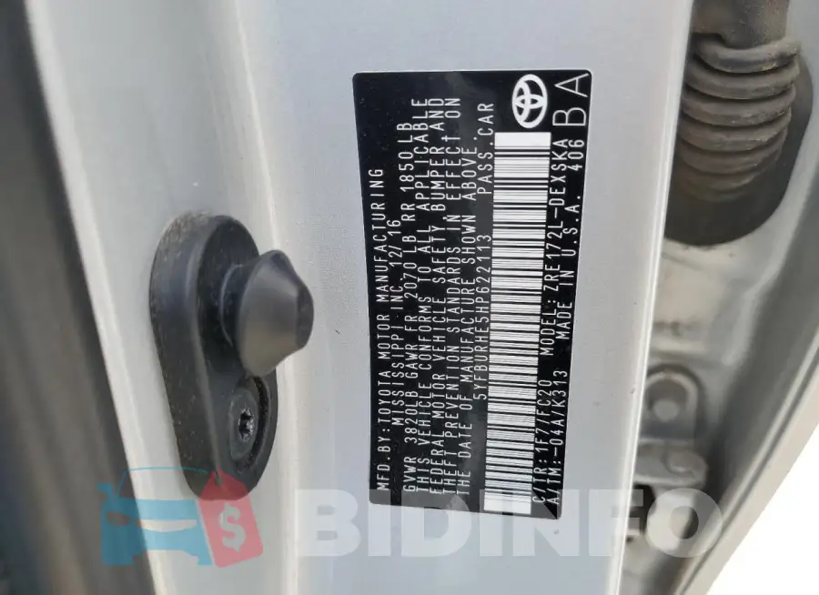 5YFBURHE5HP622113 Photo# 12