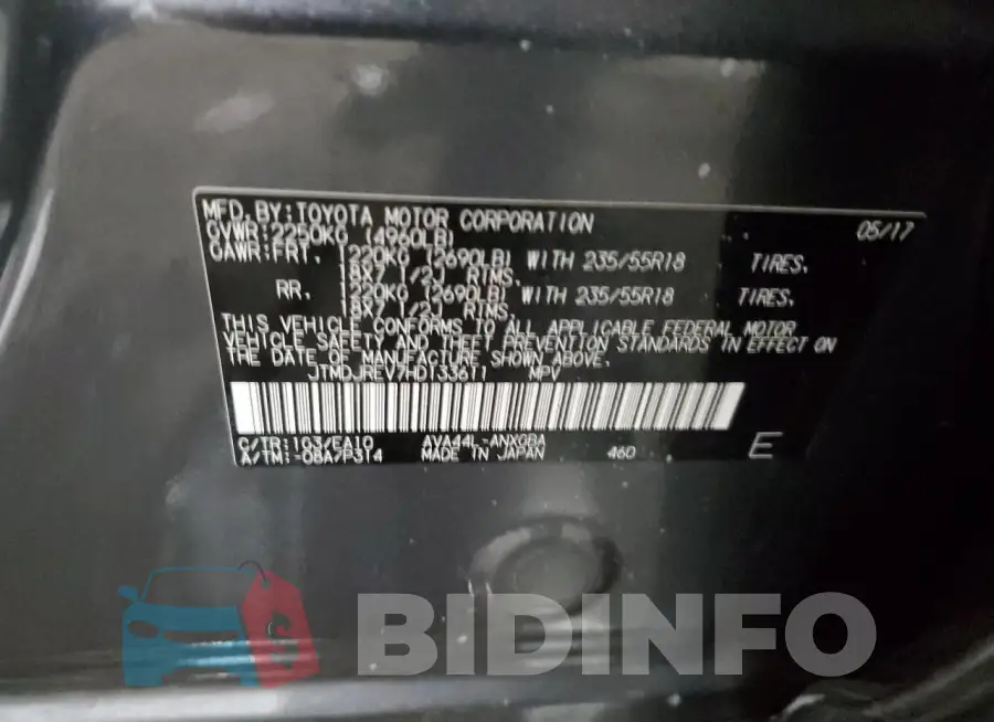 JTMDJREV7HD133611 Photo# 12