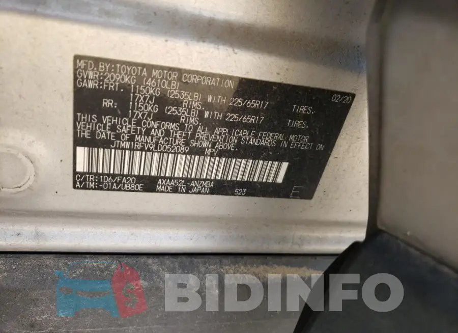 JTMW1RFV9LD052089 Photo# 13