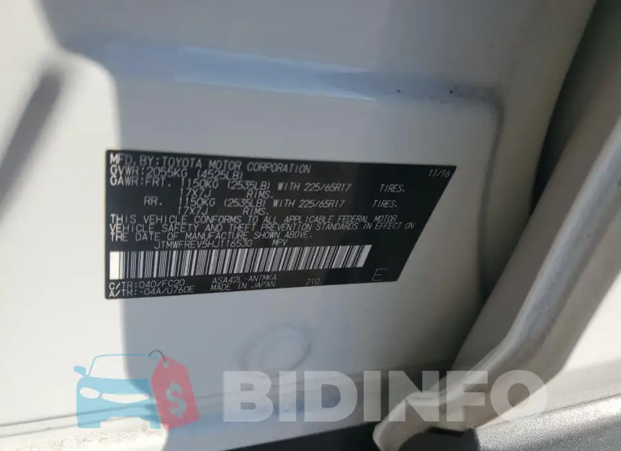 JTMWFREV5HJ116530 Photo# 13