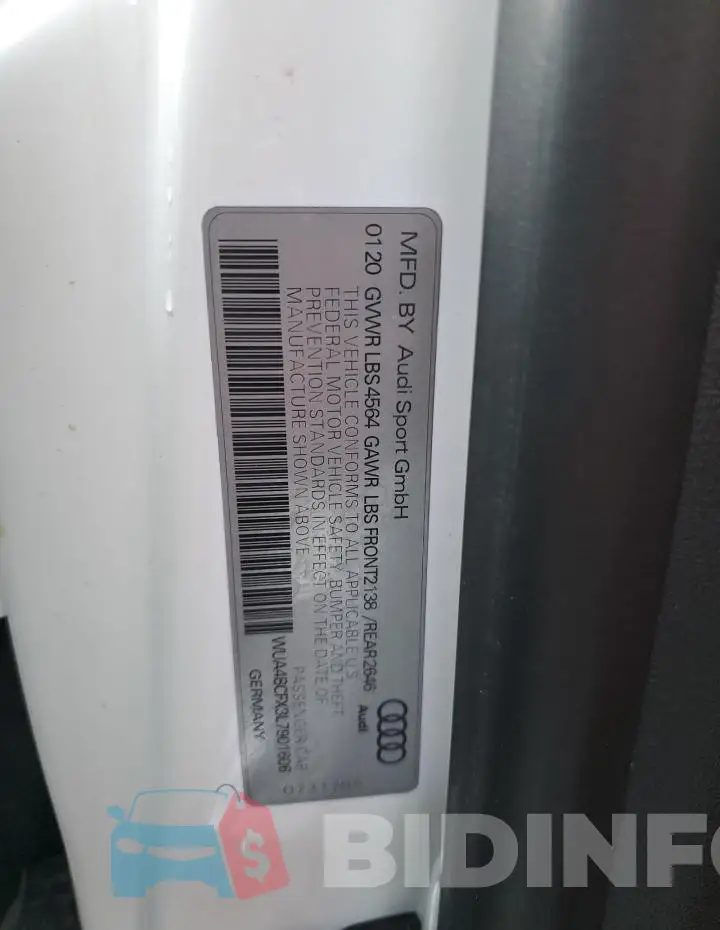 WUA4BCFX3L7901606 Photo# 12