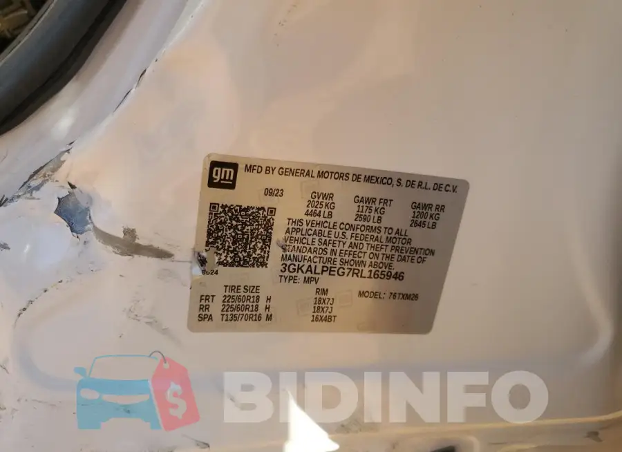 3GKALPEG7RL165946 Photo# 14