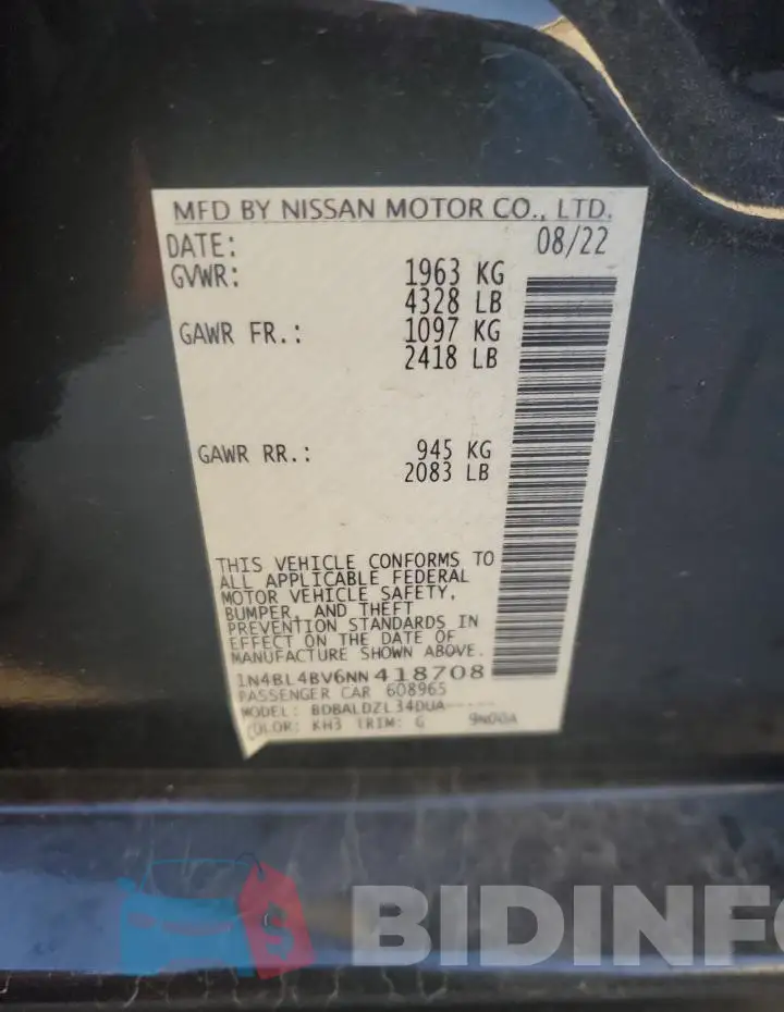 1N4BL4BV6NN418708 Photo# 12