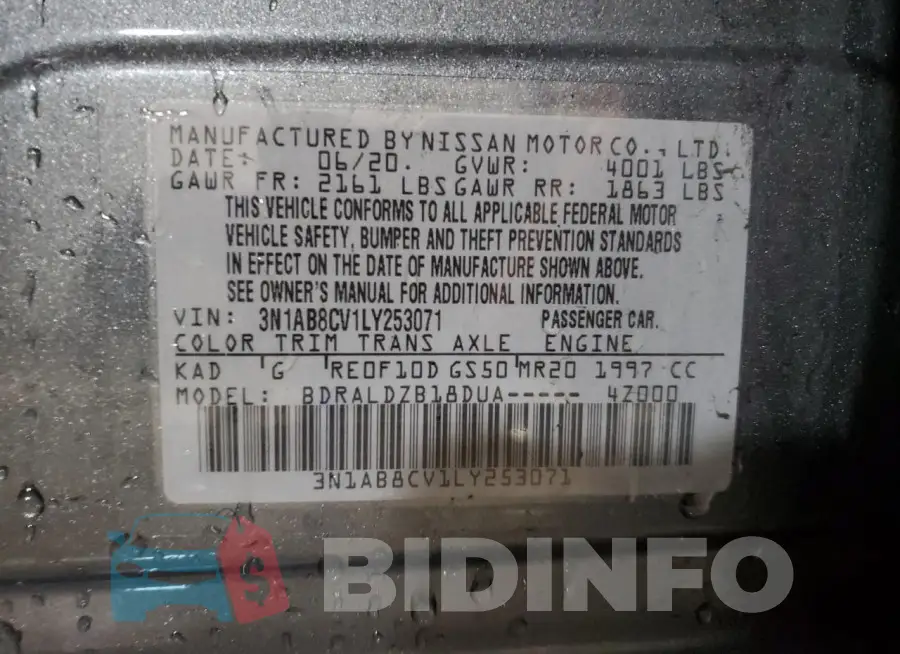3N1AB8CV1LY253071 Photo# 12