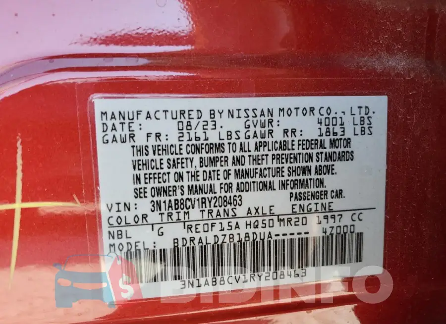 3N1AB8CV1RY208463 Photo# 12