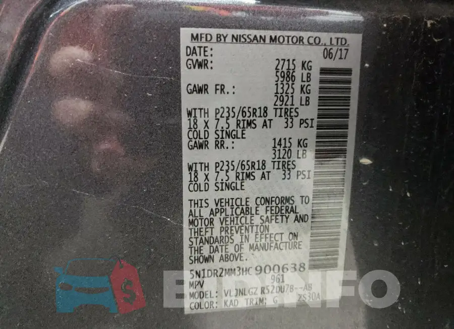 5N1DR2MM3HC900638 Photo# 14