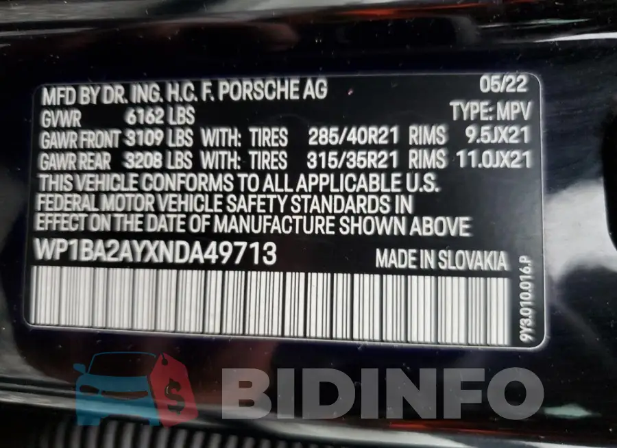 WP1BA2AYXNDA49713 Photo# 13
