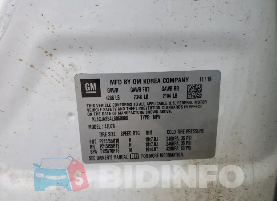 KL4CJASB4LB060008 Photo# 13