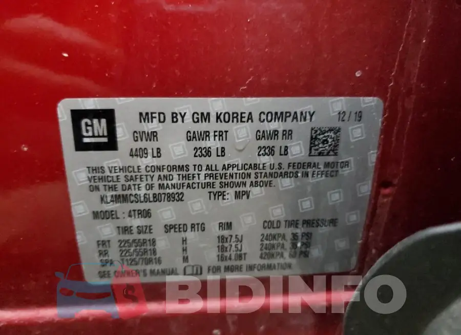 KL4MMCSL6LB078932 Photo# 13