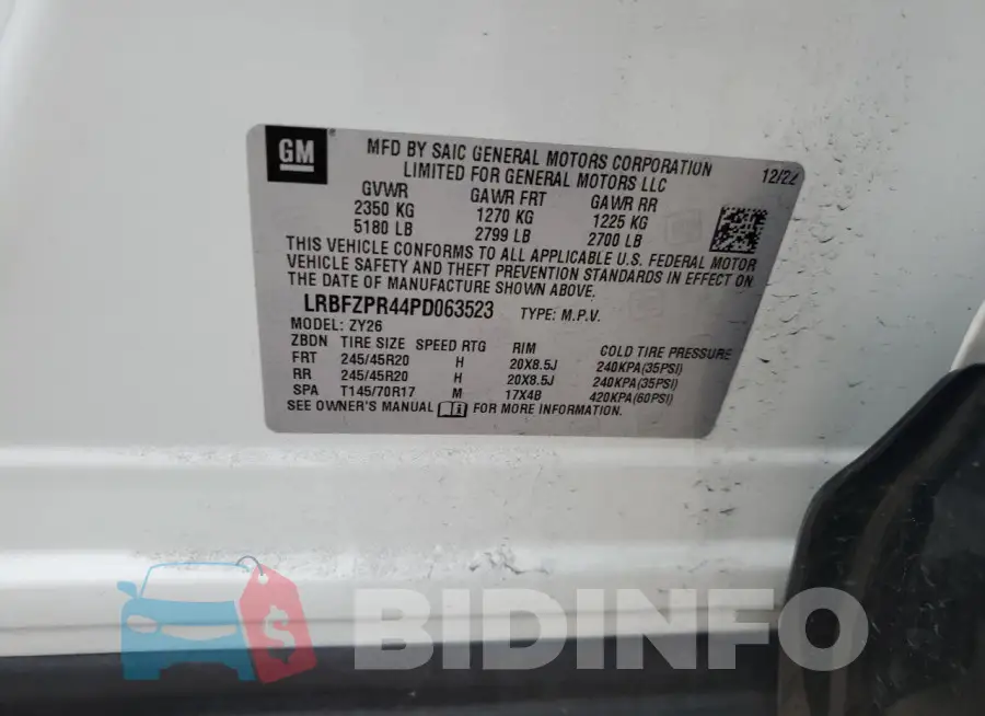 LRBFZPR44PD063523 Photo# 14
