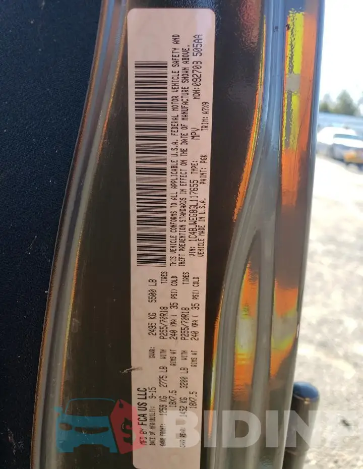 1C4BJWEG8GL117655 Photo# 14