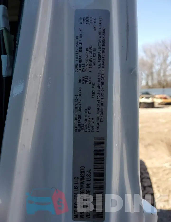 1C4JJXFG7MW842870 Photo# 12