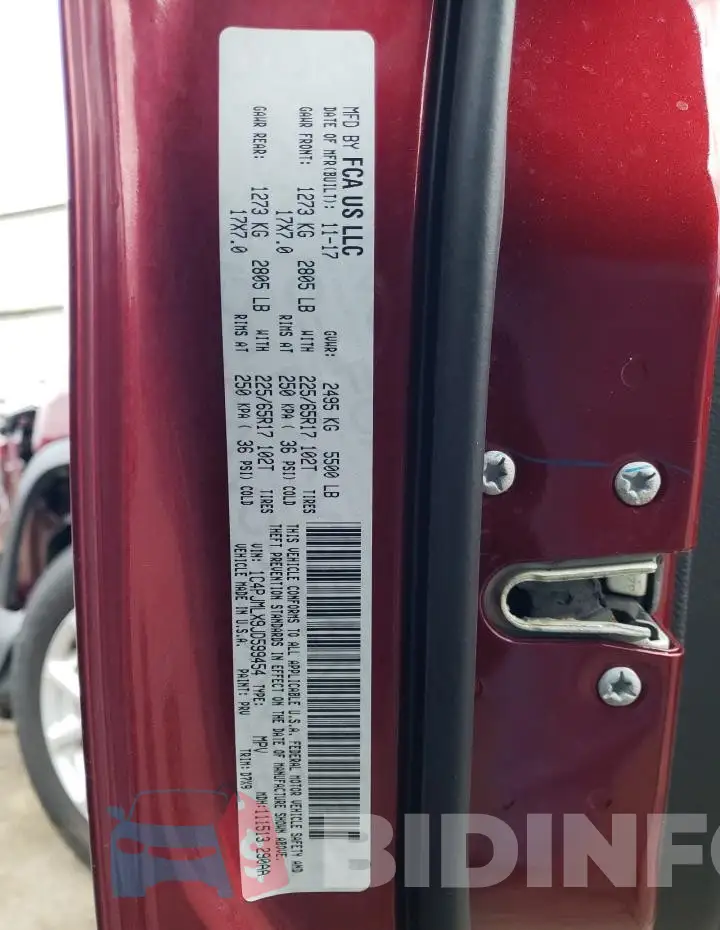 1C4PJMLX9JD599454 Photo# 12