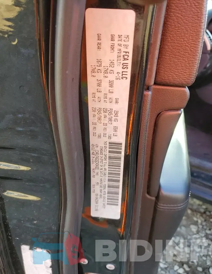 1C4RJFAG2GC434321 Photo# 13