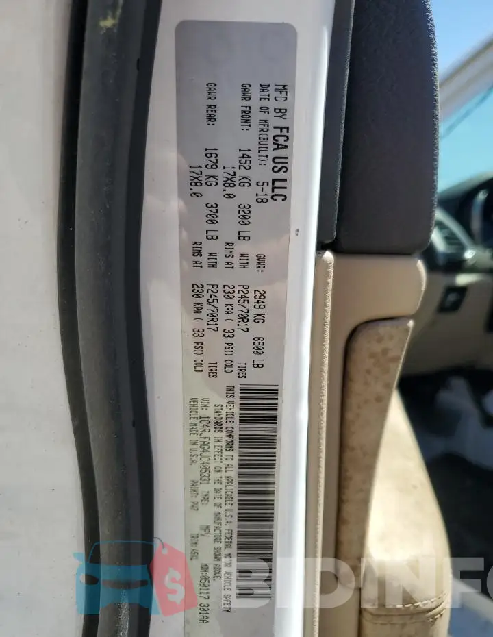 1C4RJFAG4JC405331 Photo# 13