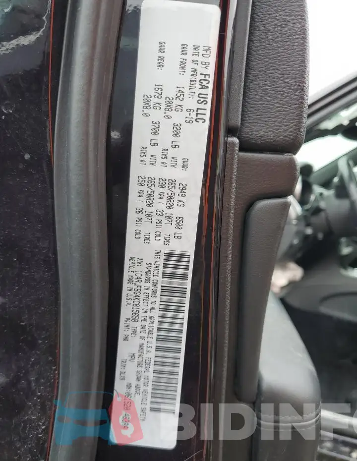1C4RJFBG4KC815658 Photo# 13