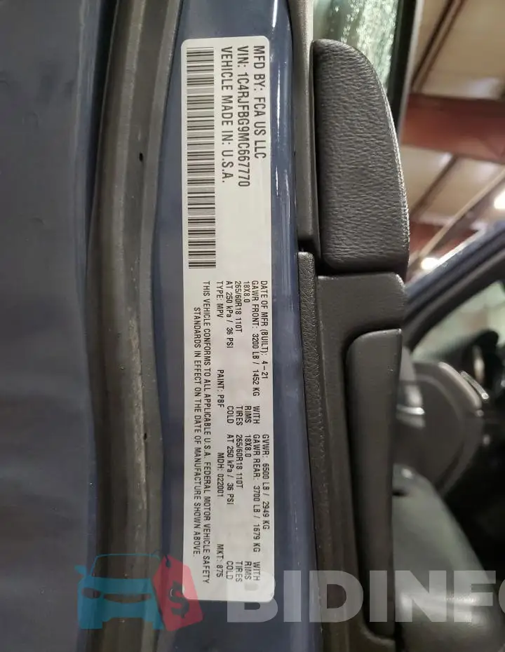 1C4RJFBG9MC667770 Photo# 13