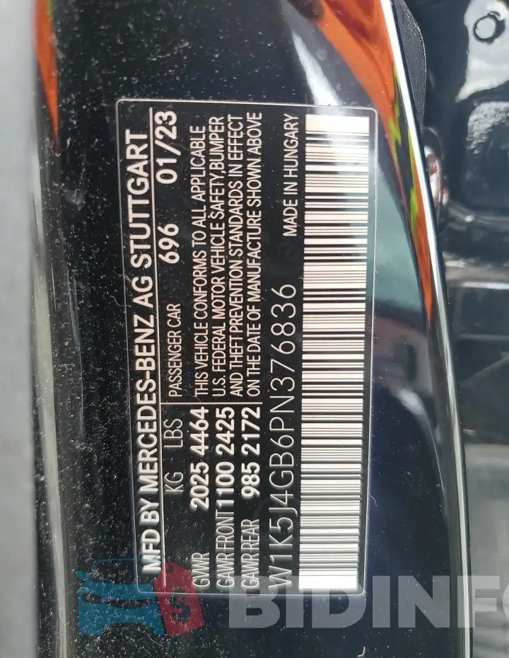 W1K5J4GB6PN376836 Photo# 12