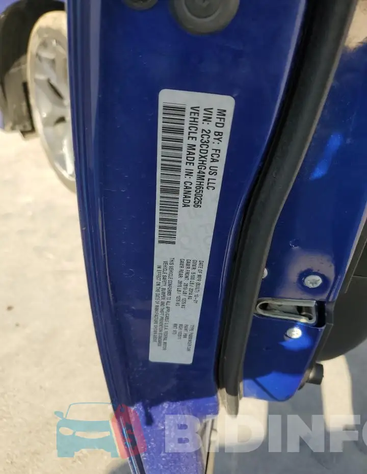 2C3CDXHG4MH650256 Photo# 12