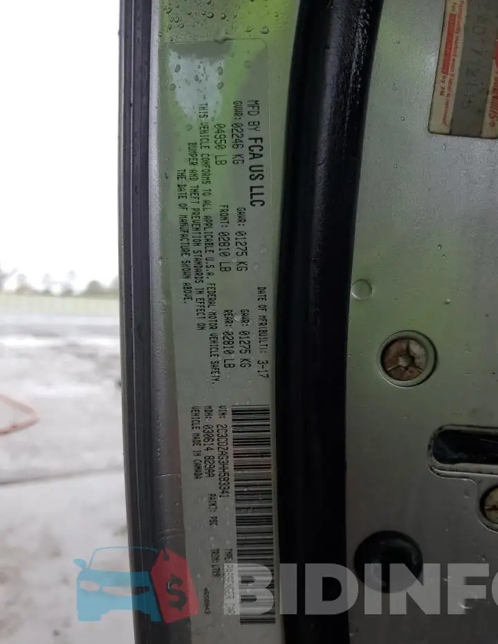 2C3CDZAG3HH598341 Photo# 13