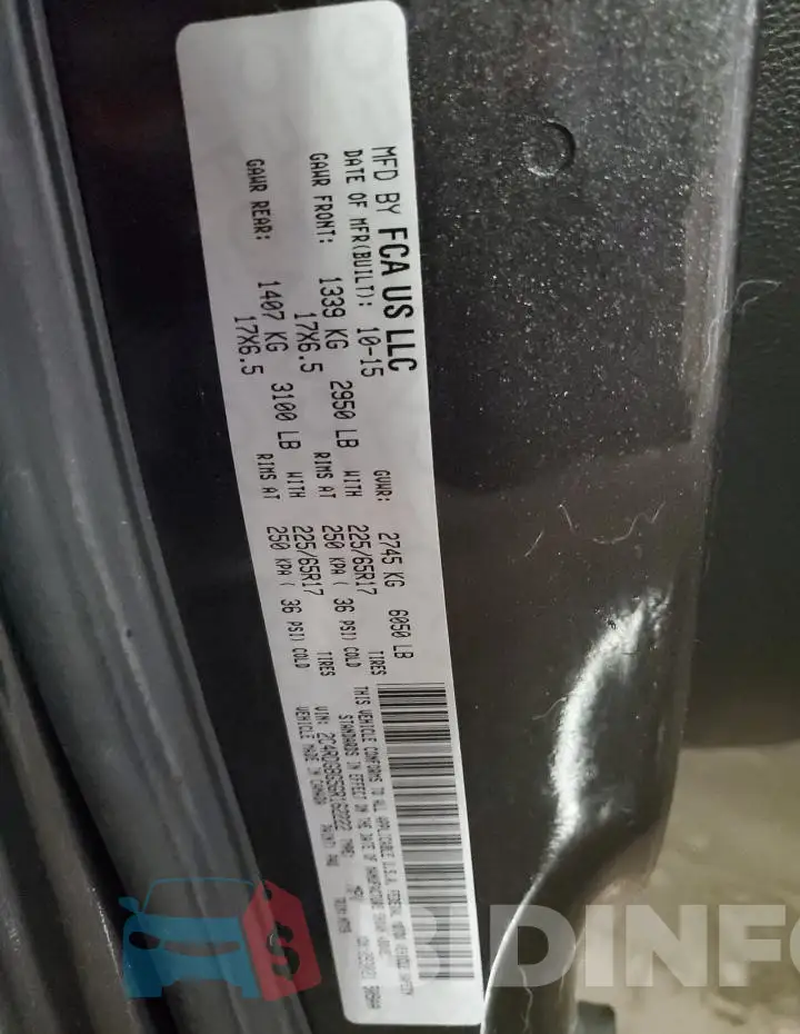 2C4RDGBG5GR162222 Photo# 13