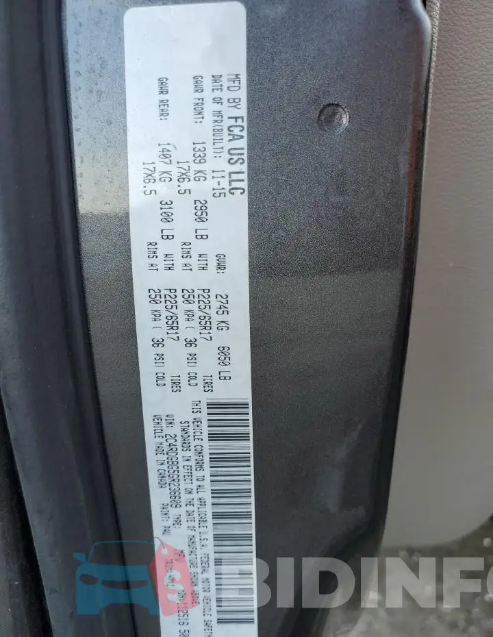 2C4RDGBG5GR236609 Photo# 13