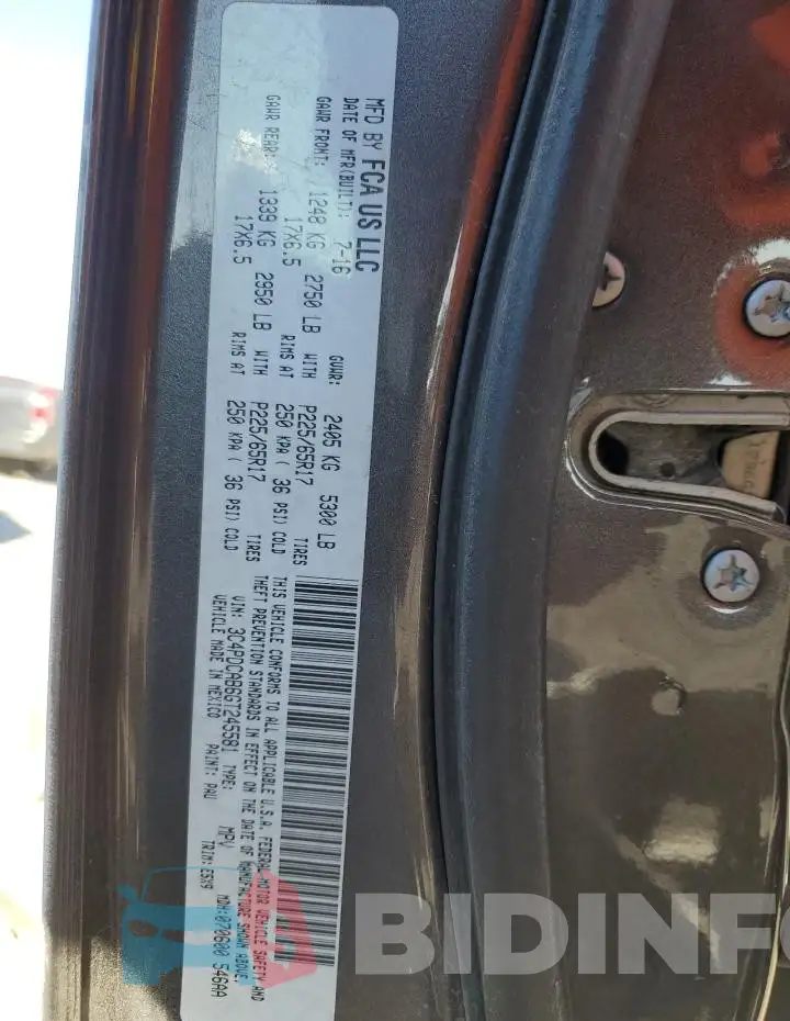 3C4PDCAB6GT245581 Photo# 14